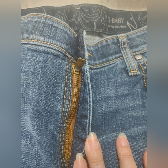 Women's Wrangler Q Baby Blue Straight Leg Jeans 11/12 X 32 - Picture 6 of 11